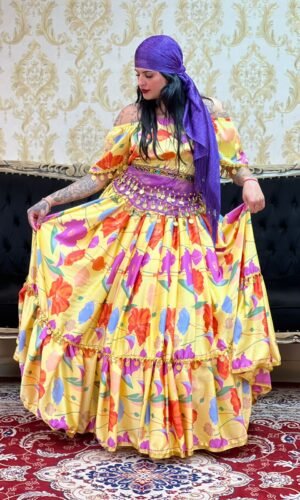 Blusa Flores Amarela 320