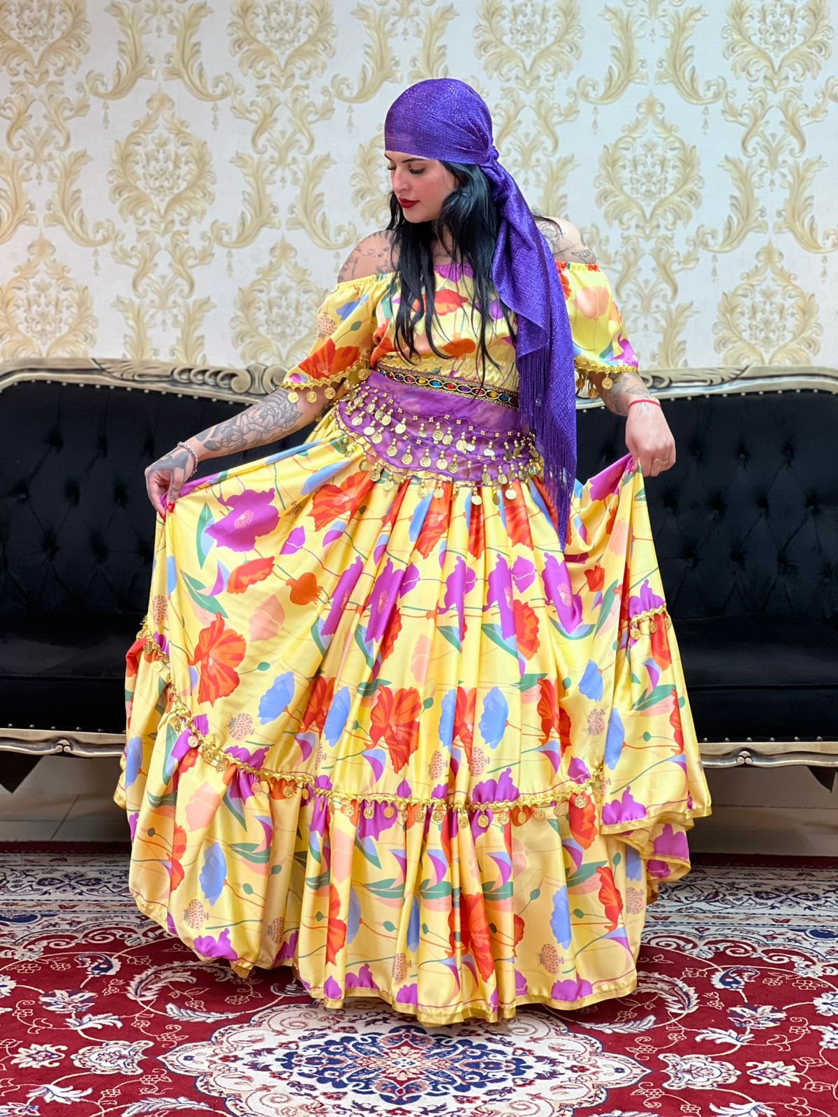 Blusa Flores Amarela 320