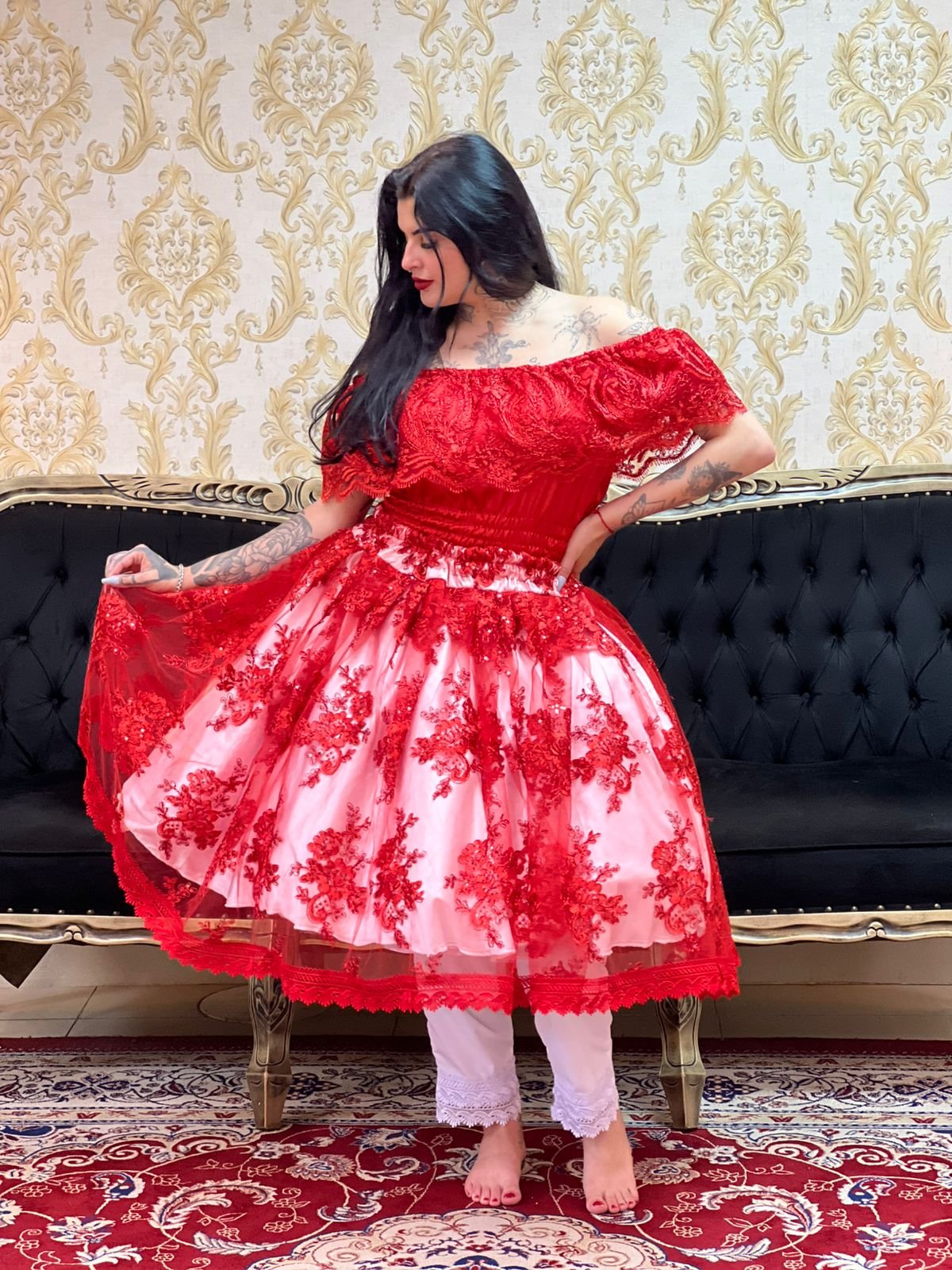 Saia Ori Curta Bco/Verm 071