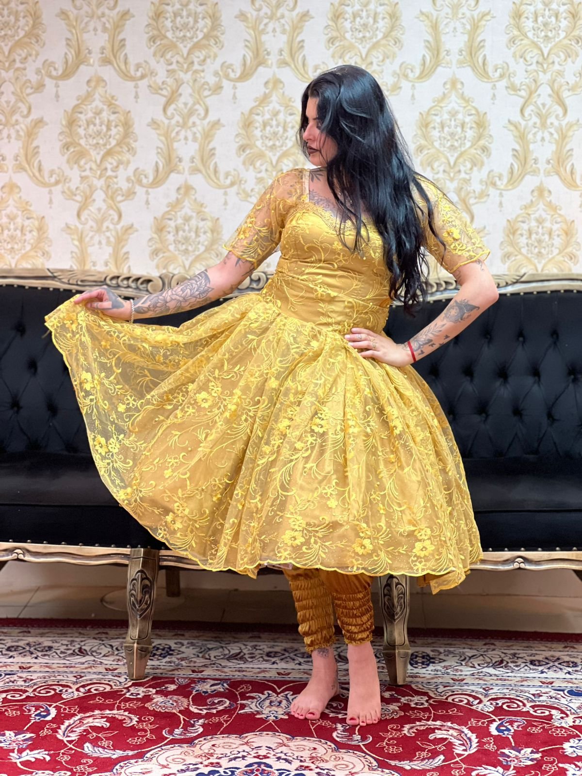 Saia Pérola Curta Dourado 319