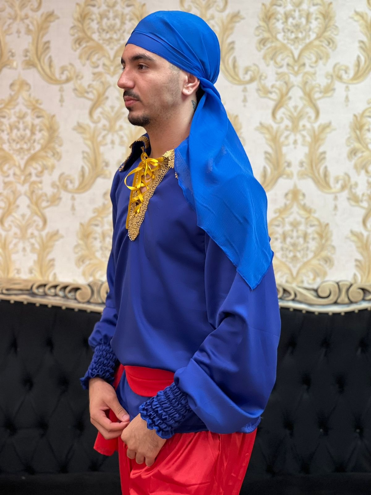 Lenço Chiffon  Azul 1444