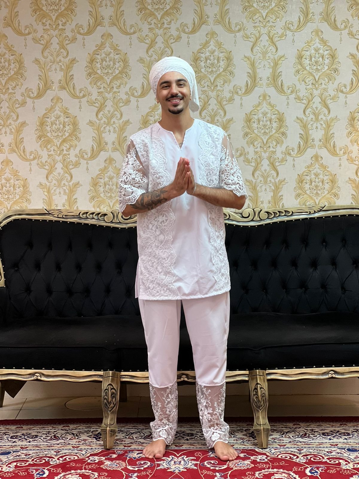 Calça Luxo Bco/Prata 028