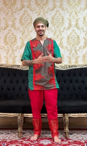 Calça Luxo Vermelho 121