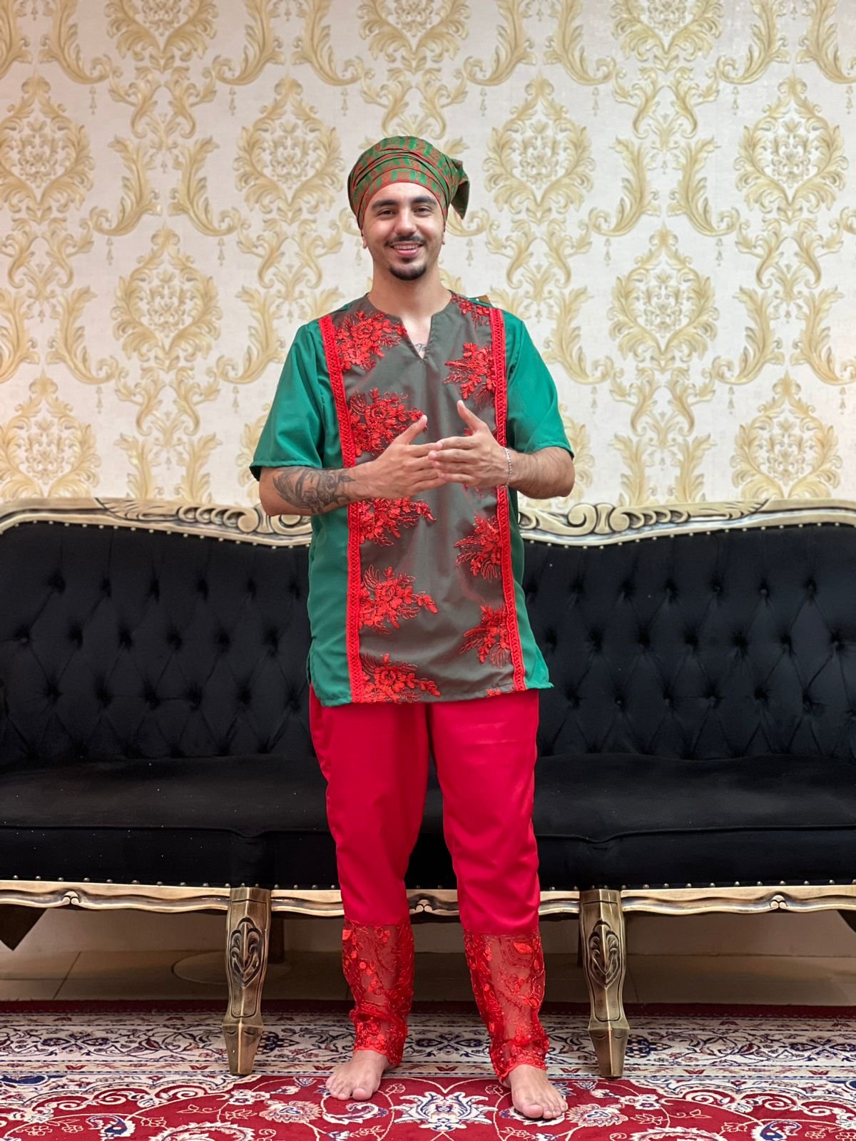 Calça Luxo Vermelho 121