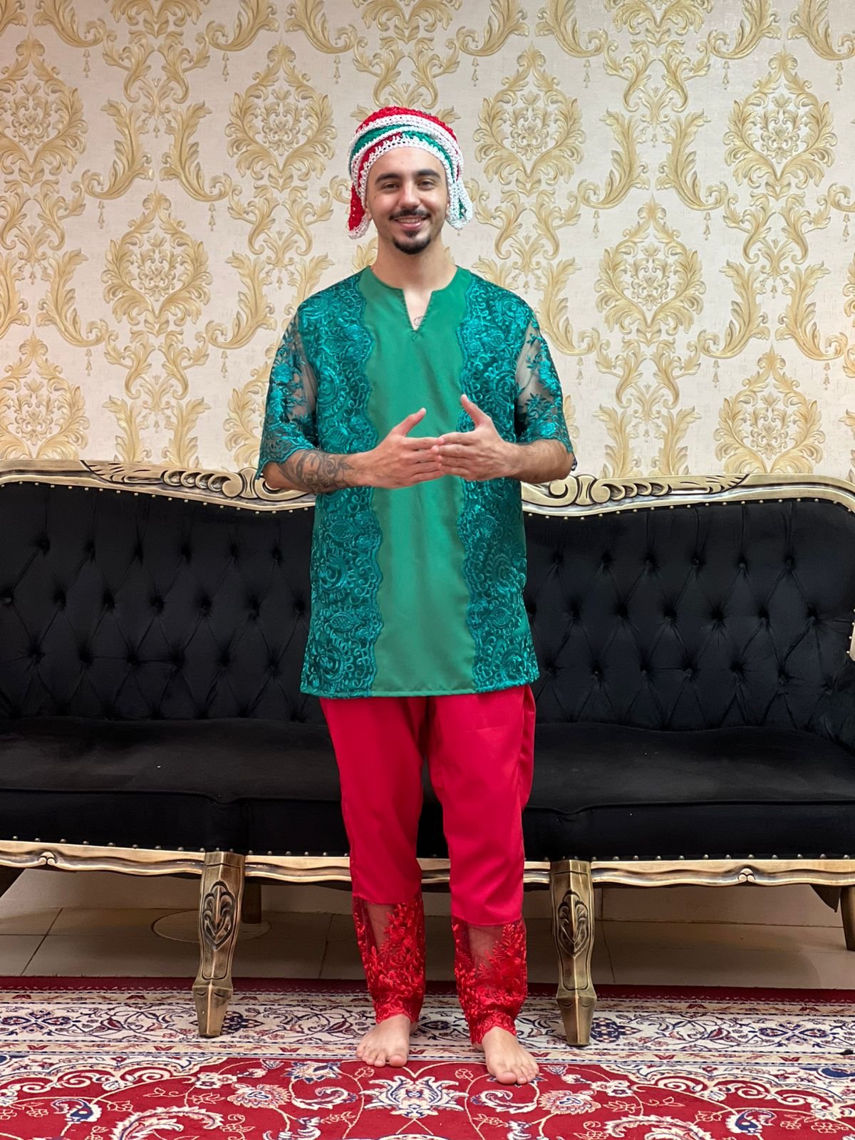 Calça Luxo Vermelho 121