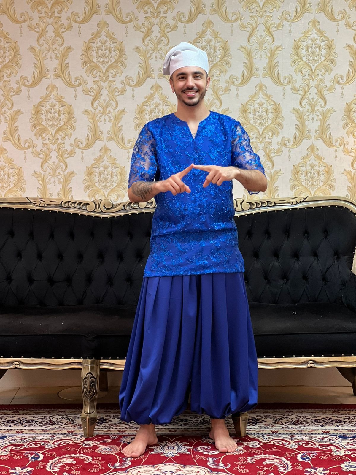 Bombachão Crepe Azulão 445