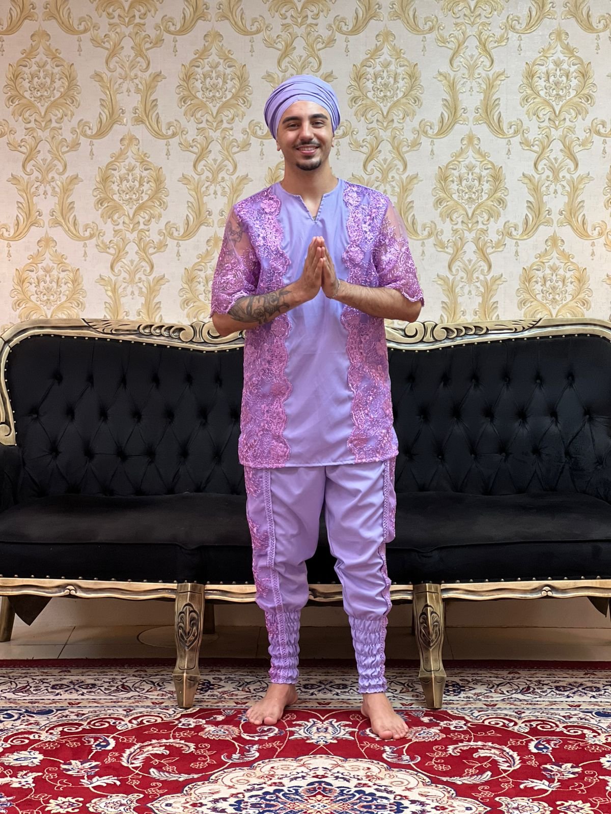 Bombacha Bordada Lilas 501