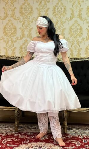 Corpete Brocado Branco 010