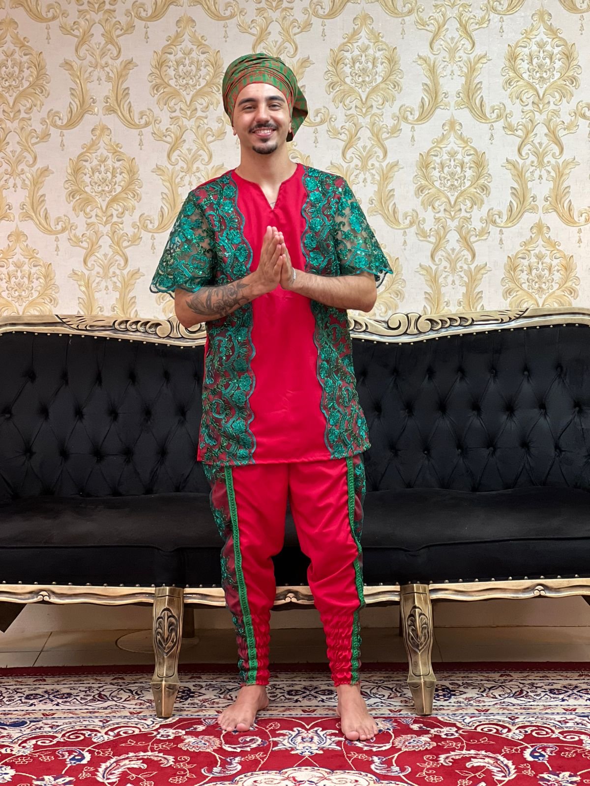 Kafta Luxo Verm/Verde 109