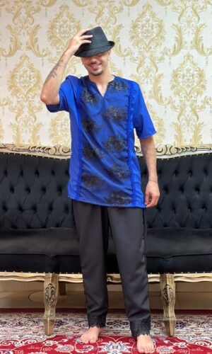 Kafta Bordada Azulão/Pto 421