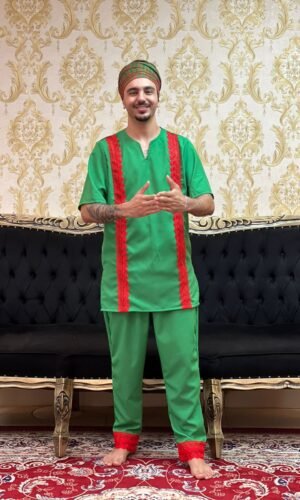 Kafta Guipir Verde/Verm 611