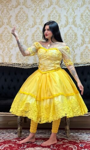 Saia 1 babado Curta Voal/Tule Ama 364