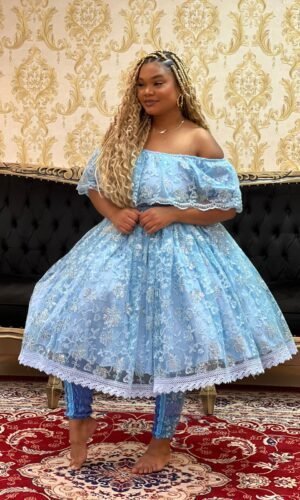 Saia Ori Curta Azul 415