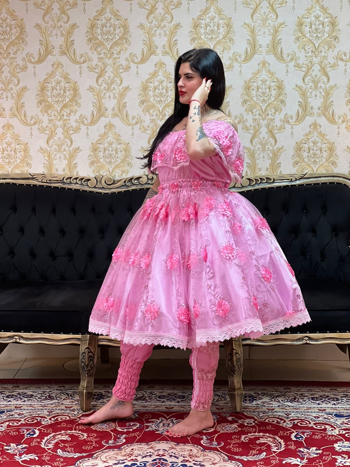 Saia Ori Curta Rosa 738