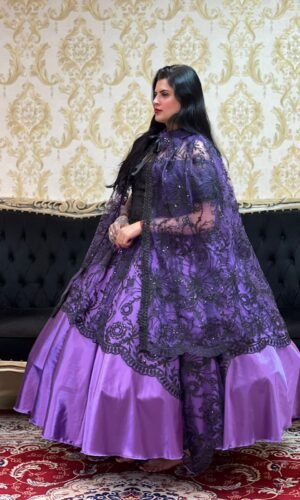 Saia Dama Roxo/Preto 2518