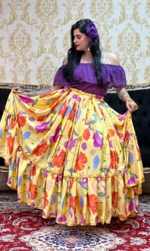 Saia Flores Amarela 8305