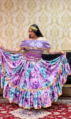 Saia Flores Lilas 8501