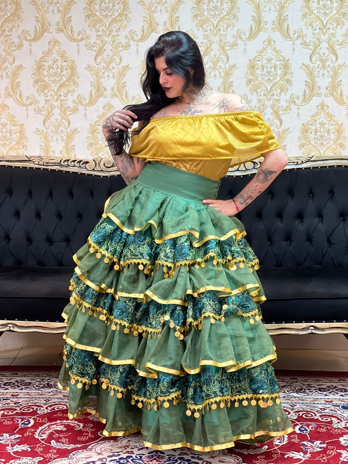 Saia Sara Verde/Dou 8607