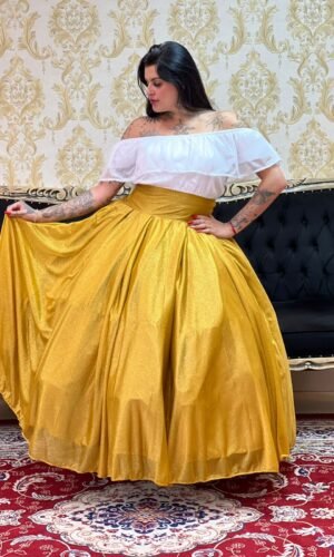 Blusa Aura Brilho Branca 097