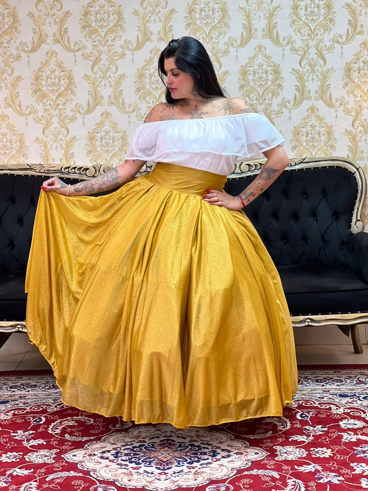 Blusa Aura Brilho Branca 097