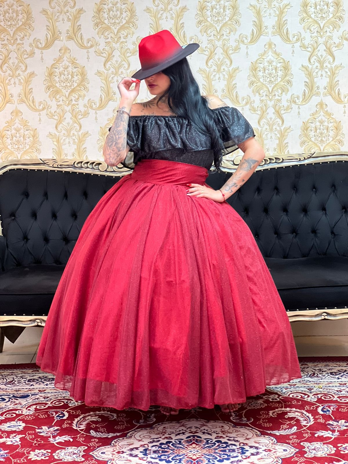 Blusa Aura Brilho Preta 249