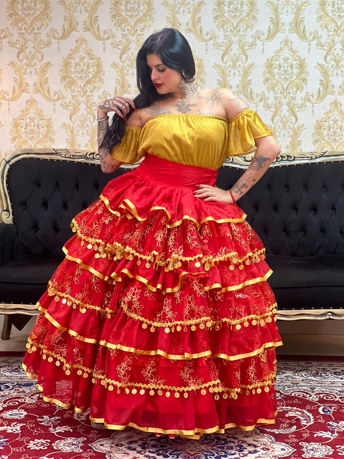 Blusa Aura Brilho Dourada 306