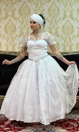 Saia Pérola Longa Branca 089