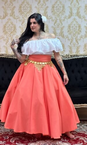 Saia Oxfor Longa Salmão 910