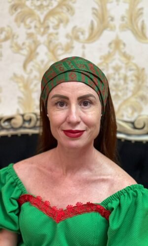 Faixinha Ogum Verde/Verm 6110