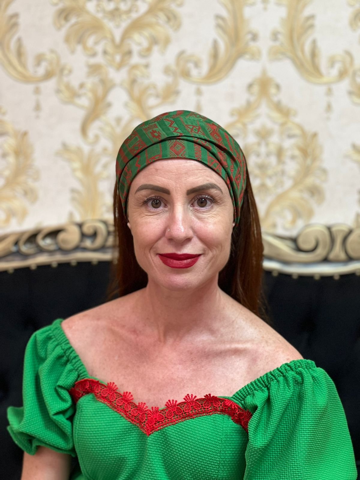 Faixinha Ogum Verde/Verm 6110