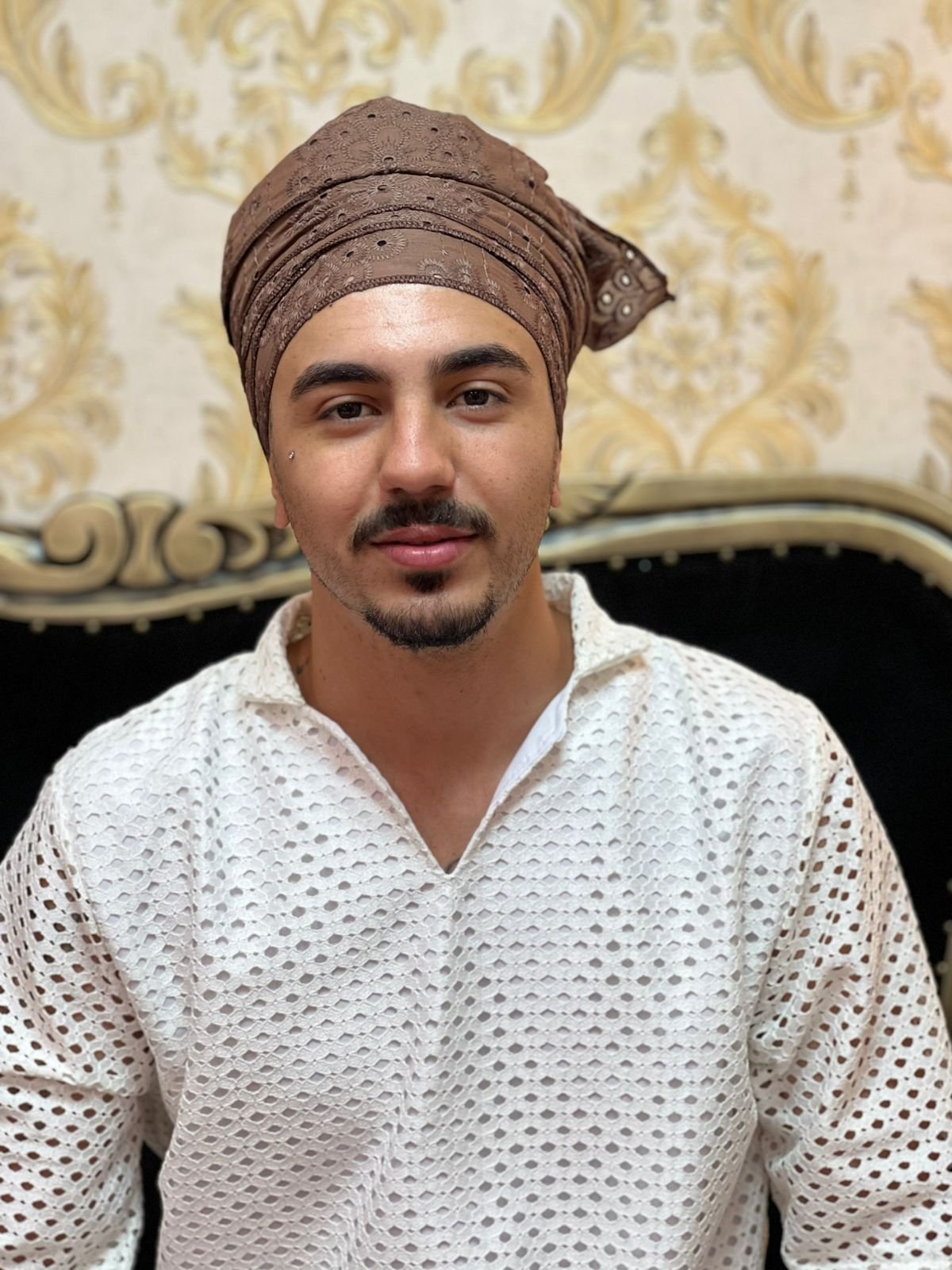 Alaka Broderi Marrom 3099