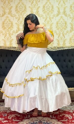 Saia Safira Branco/Dou 8002