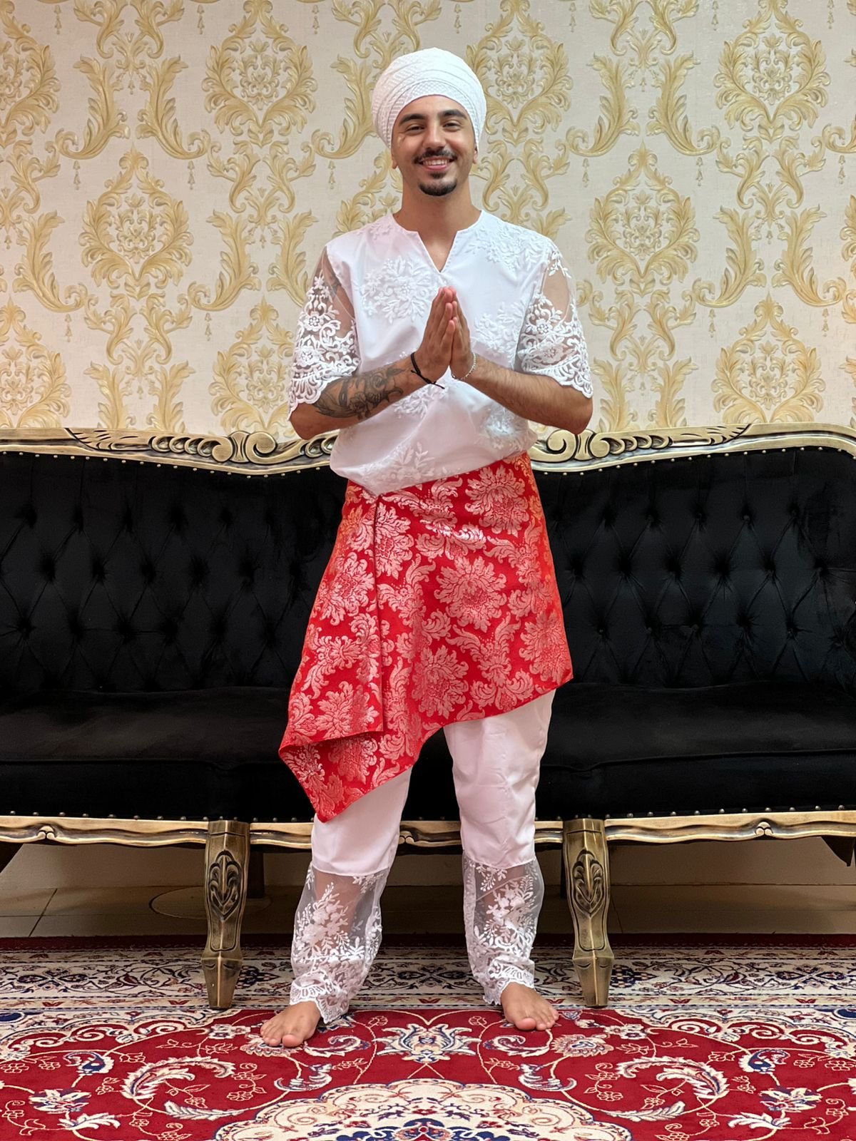 Pano de Cintura Verm/Pta 103