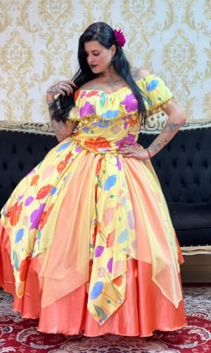 Corpete FLores Amarelo 330