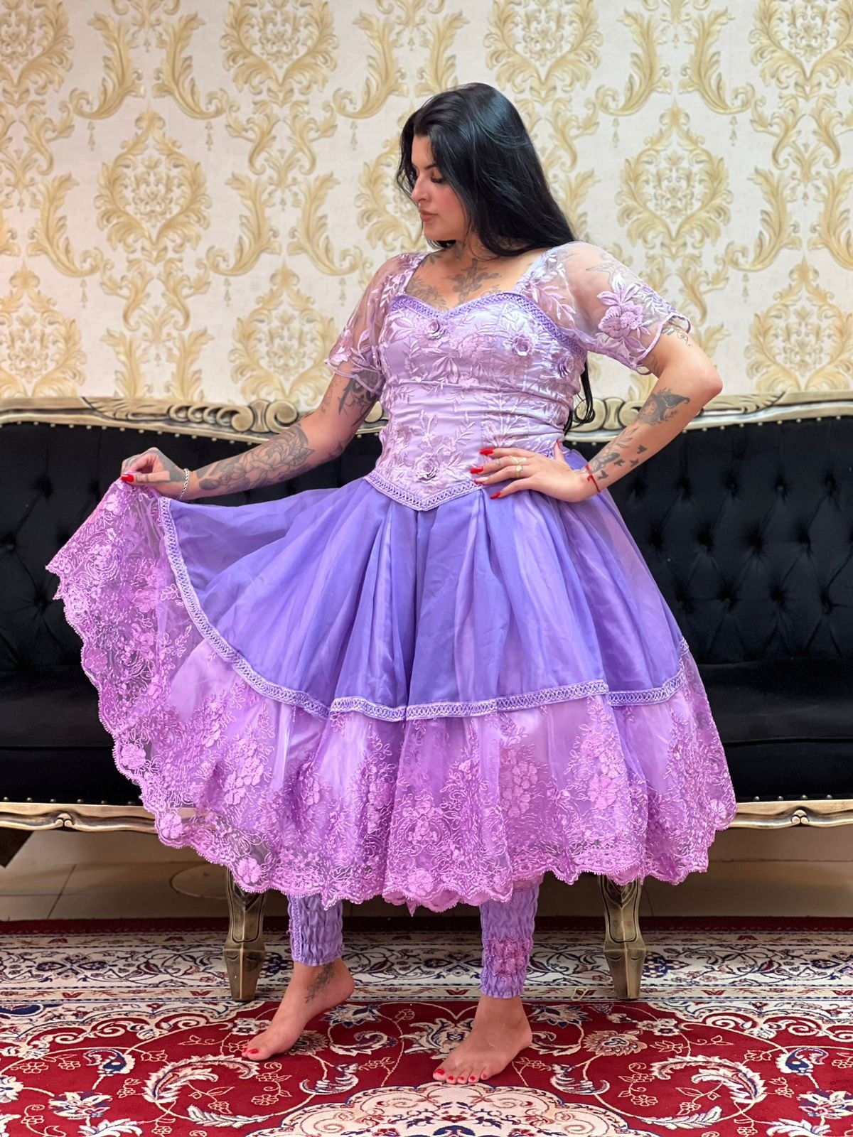 Corpete Rosas Lilas 555