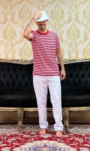 Camiseta Zé Vermelha Listras Finas 066