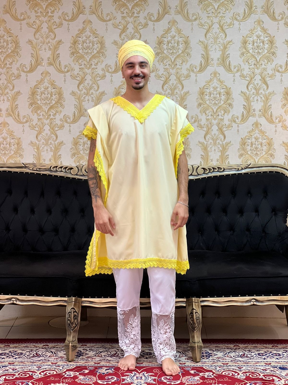 Kafta Tunica Amarelo Claro 335