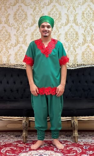 Kafta Axé Verde/Verm 605