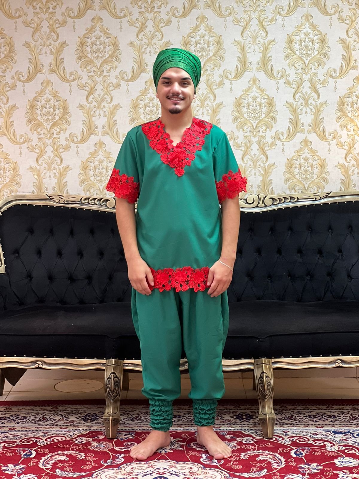 Kafta Axé Verde/Verm 605