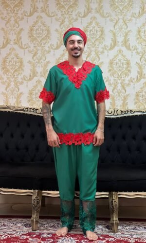 Kafta Axé Verde/Verm 605