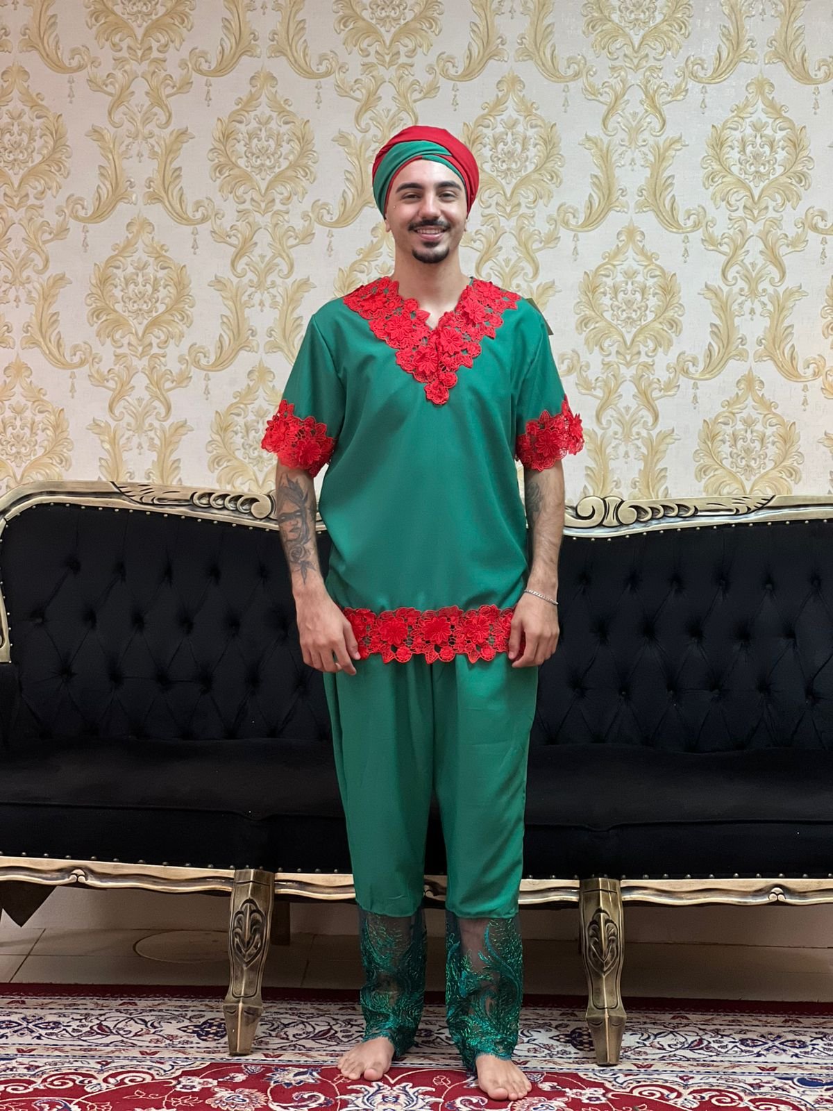 Kafta Axé Verde/Verm 605