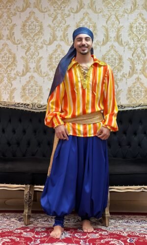 Camisa Estampada Laranja/Amar 801