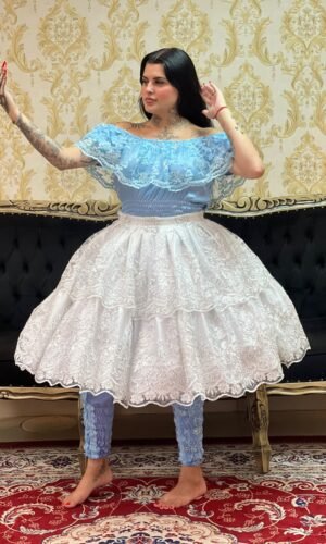 Saia Odara Curta Branca/Prata 072