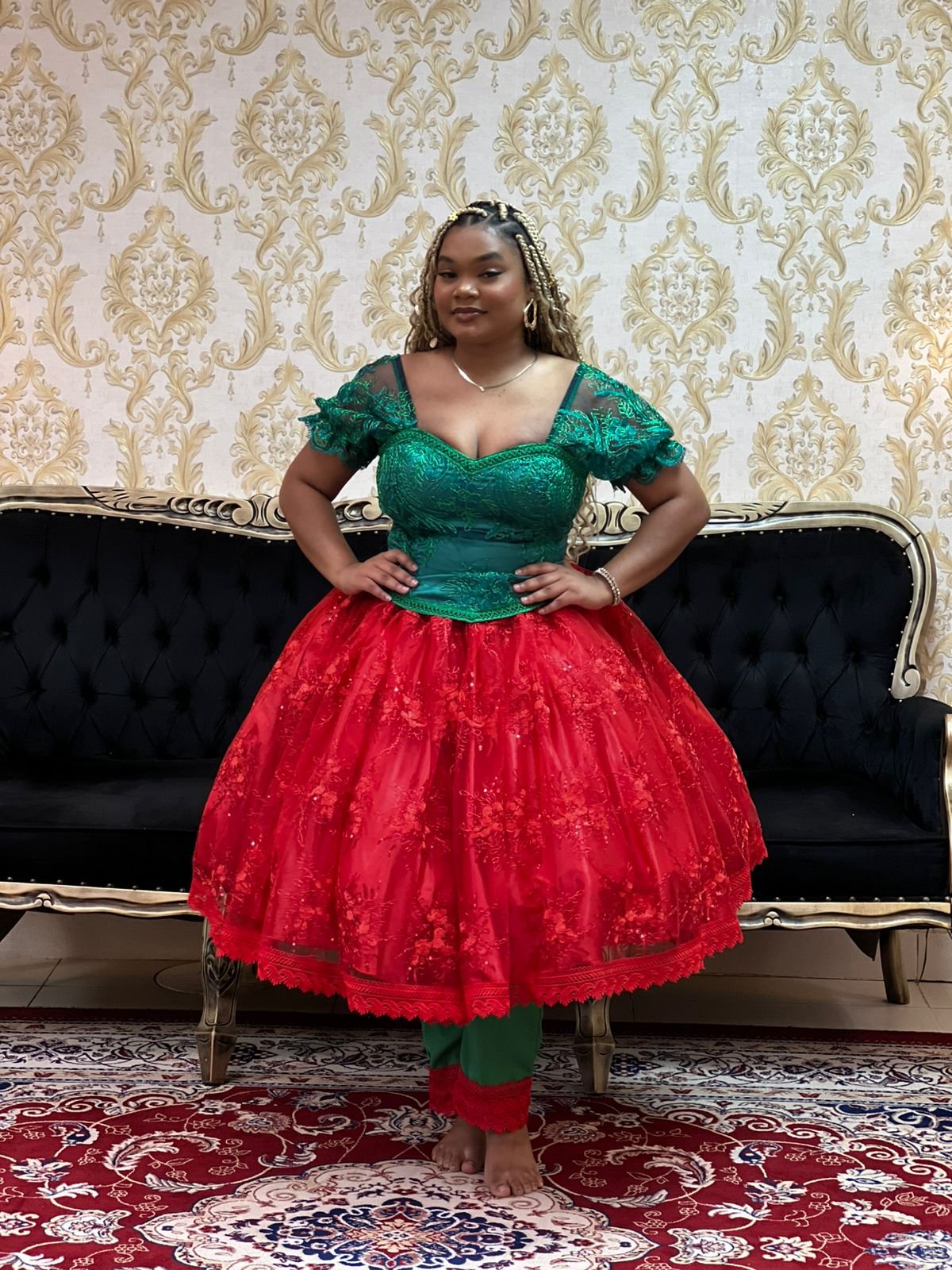 Saia Ori Curta Vermelha 159