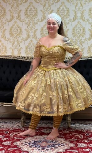 Saia Ori Curta Dourado 348