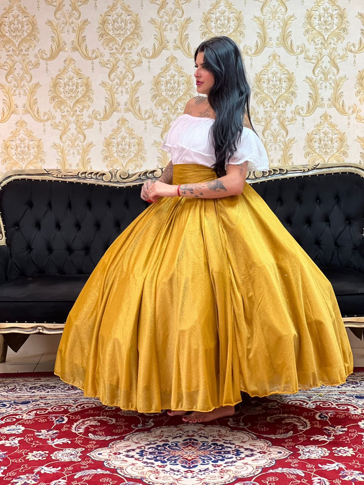 Saia Aurora Longa Dourada 366