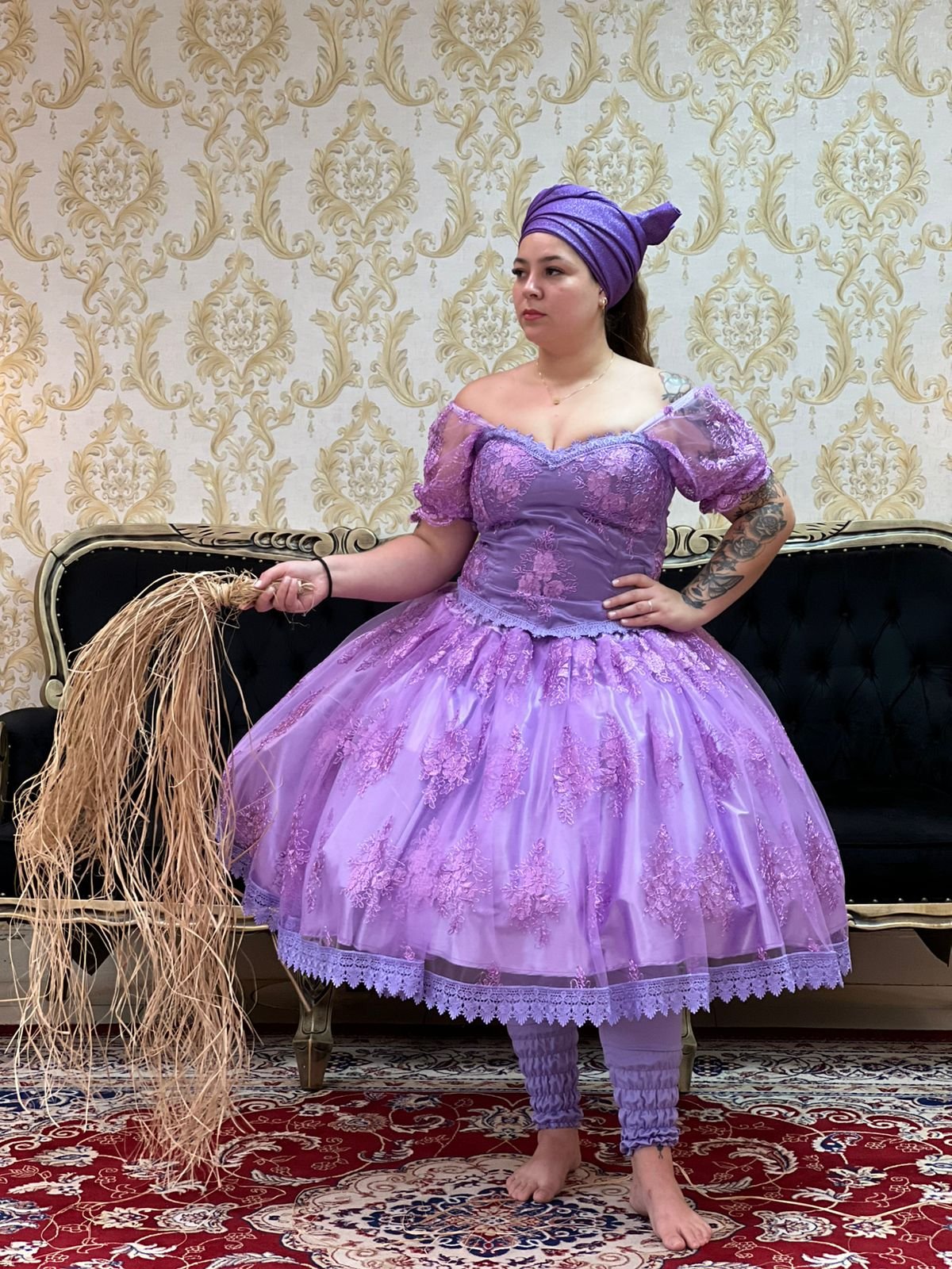 Saia Ori Curta Lilas 529