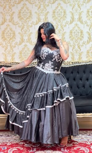 Saia Safira Pto/Prata 2034