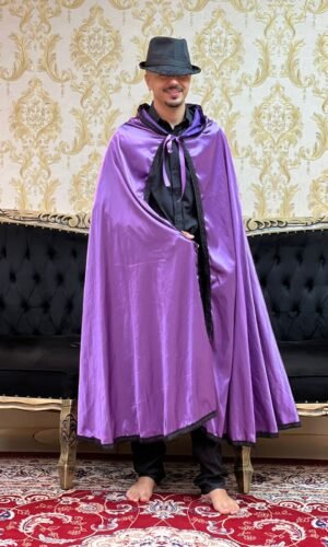 Capa Capuz Cetim Roxo/Pto 550