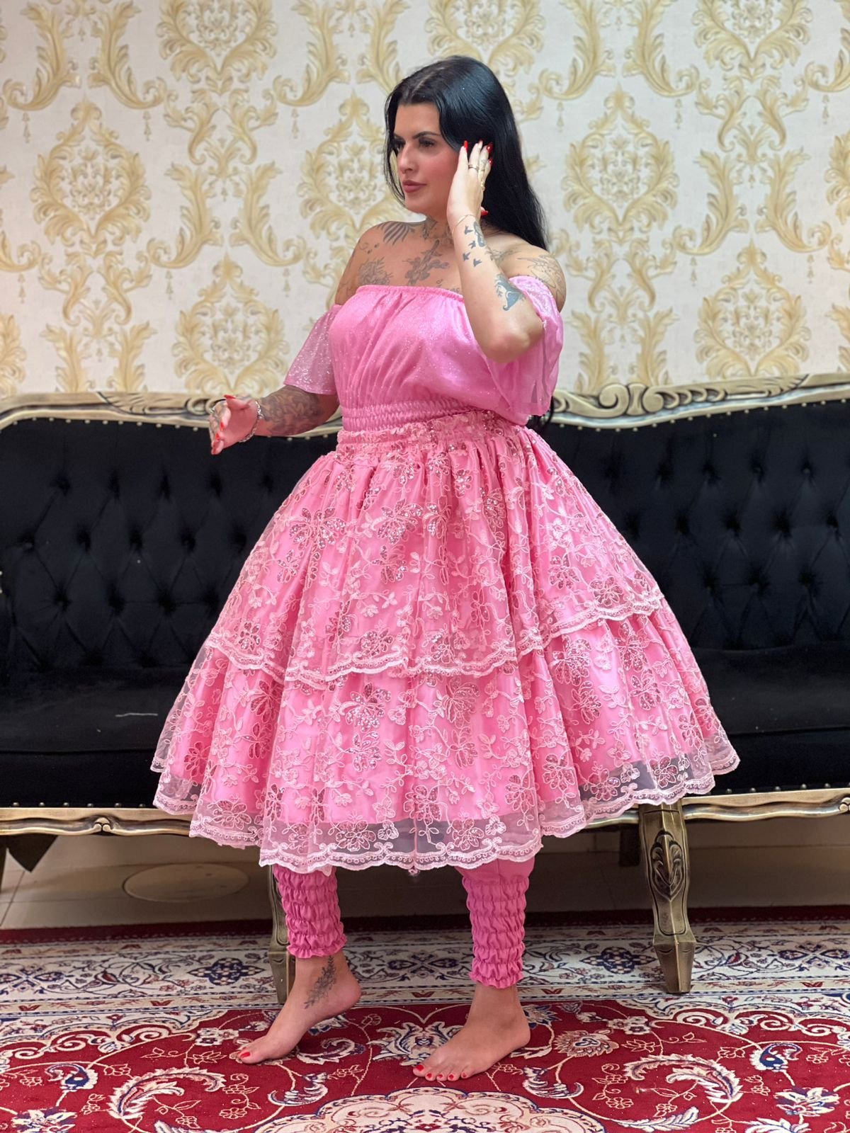 Blusa Aura Brilho Rosa 712